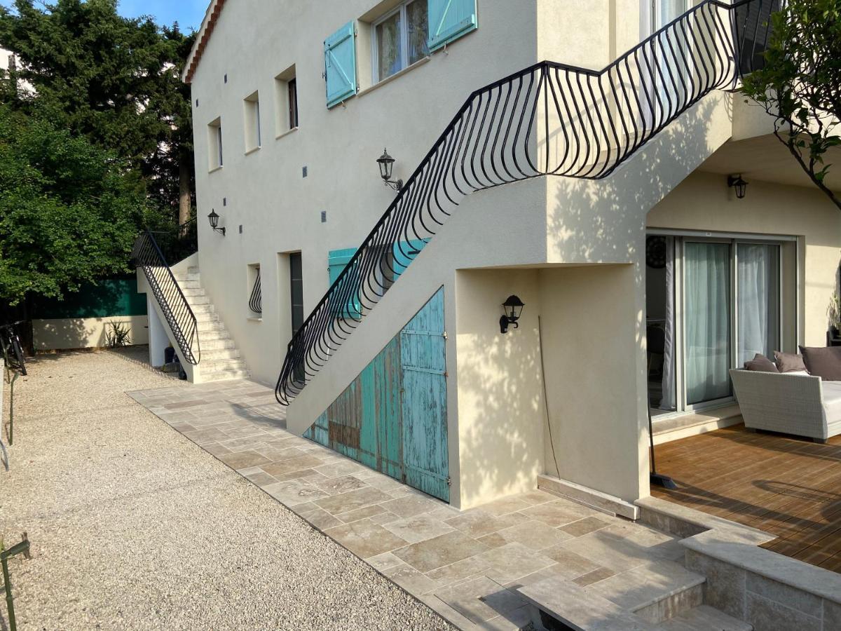 2 Pieces En Rdjardin Avec 2 Grands Terrasses Apartment Antibes Bagian luar foto